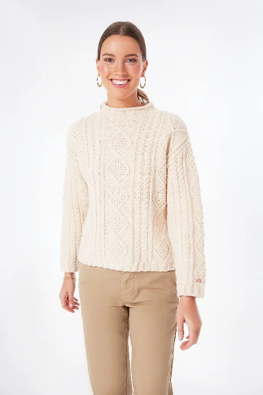 Natural Fisherman Skipper Wool Pullover