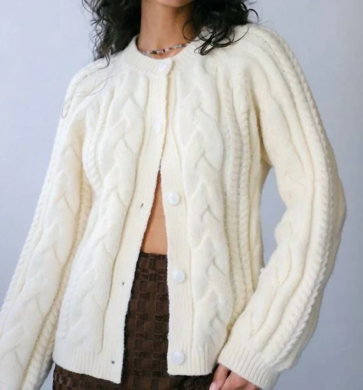 The Grace Cardigan In Cream