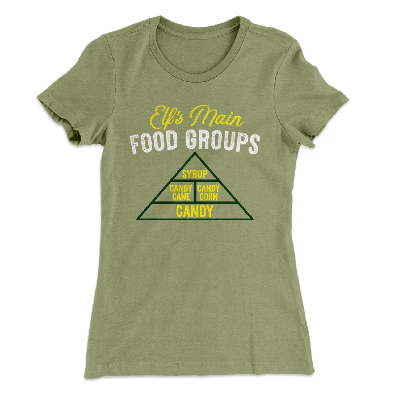 Elf Food Groups Women's T-Shirt