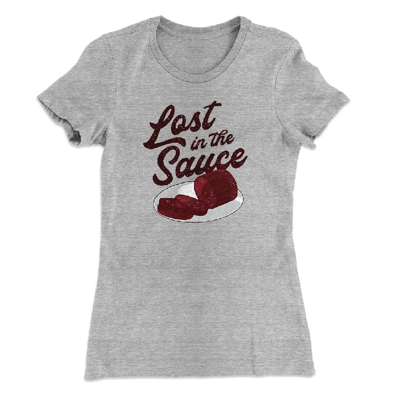 Lost In The Sauce Funny Thanksgiving Women's T-Shirt