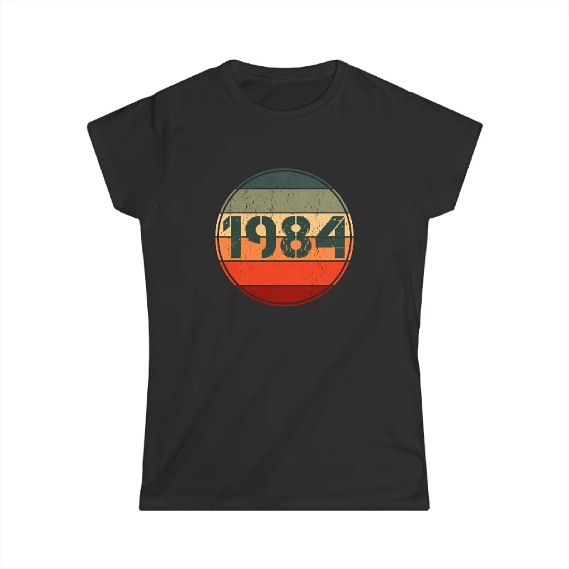 Vintage 1984 Birthday Shirts for Women Funny 1984 Birthday Womens Shirt