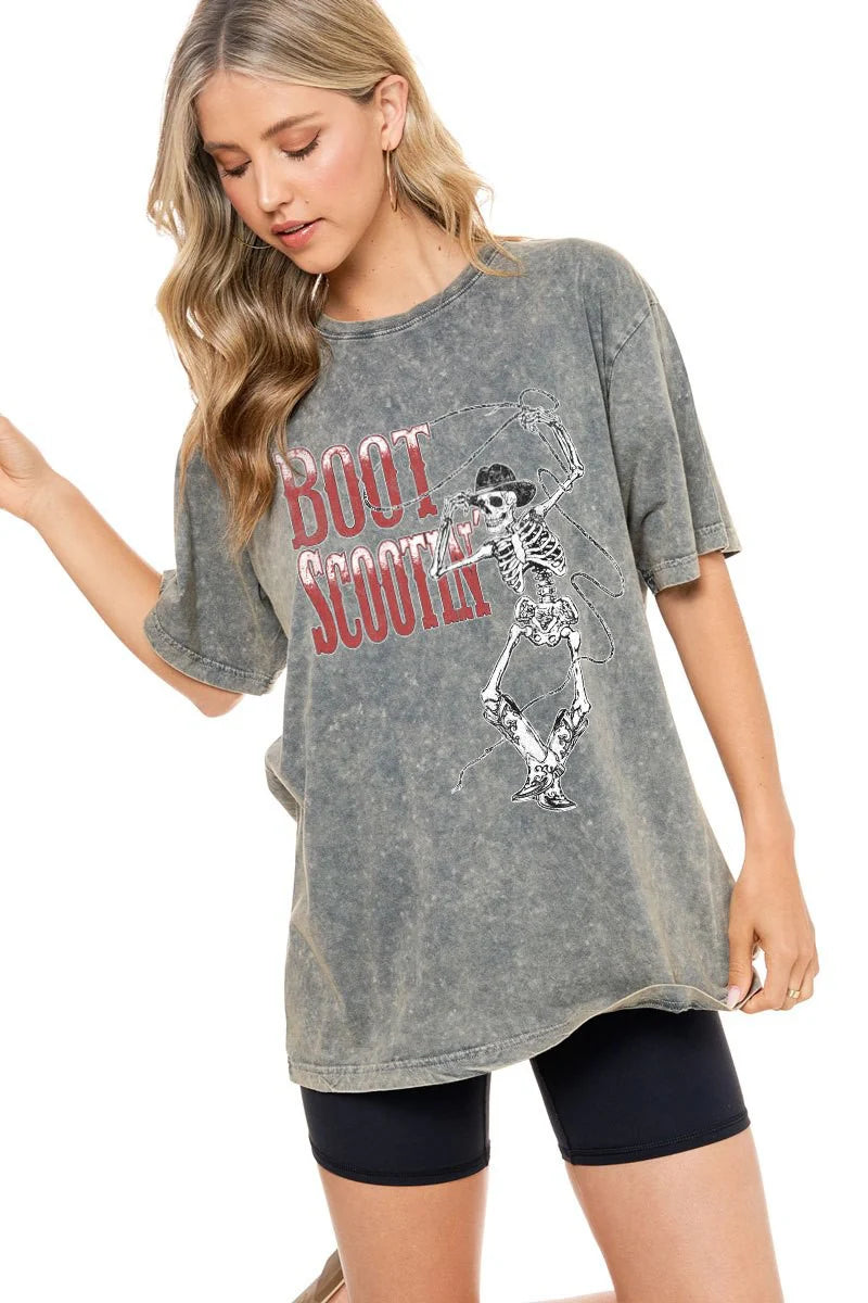 Zutter Boot Scottin Skelly Oversized Shirt