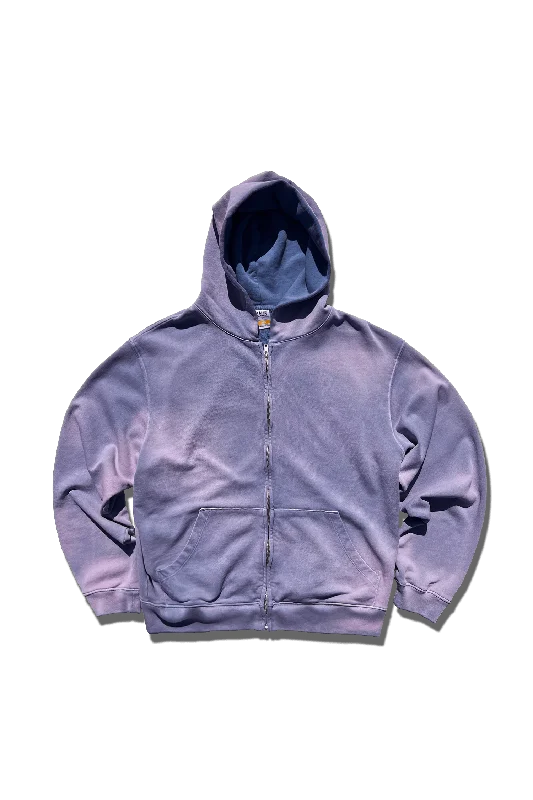 Exclusive Cross Country Zip Hoodie - Distressed Lavender Haze