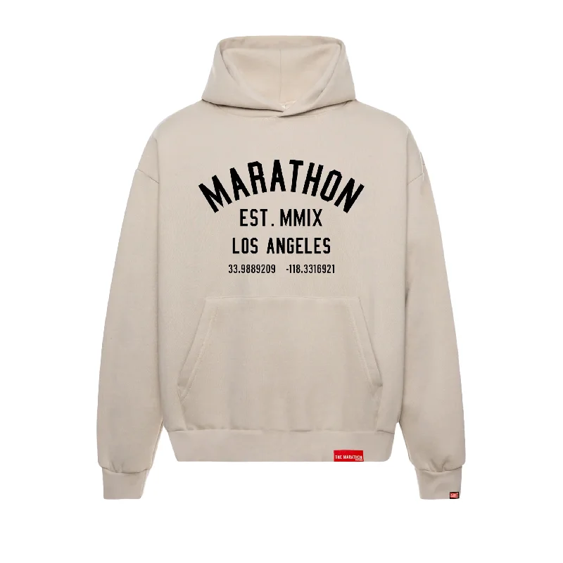 Marathon Classic Hoodie - Bone/Black