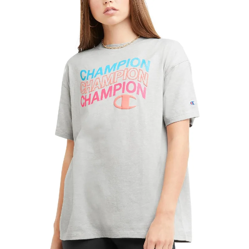 Champion Womens Logo Cotton Pullover Top