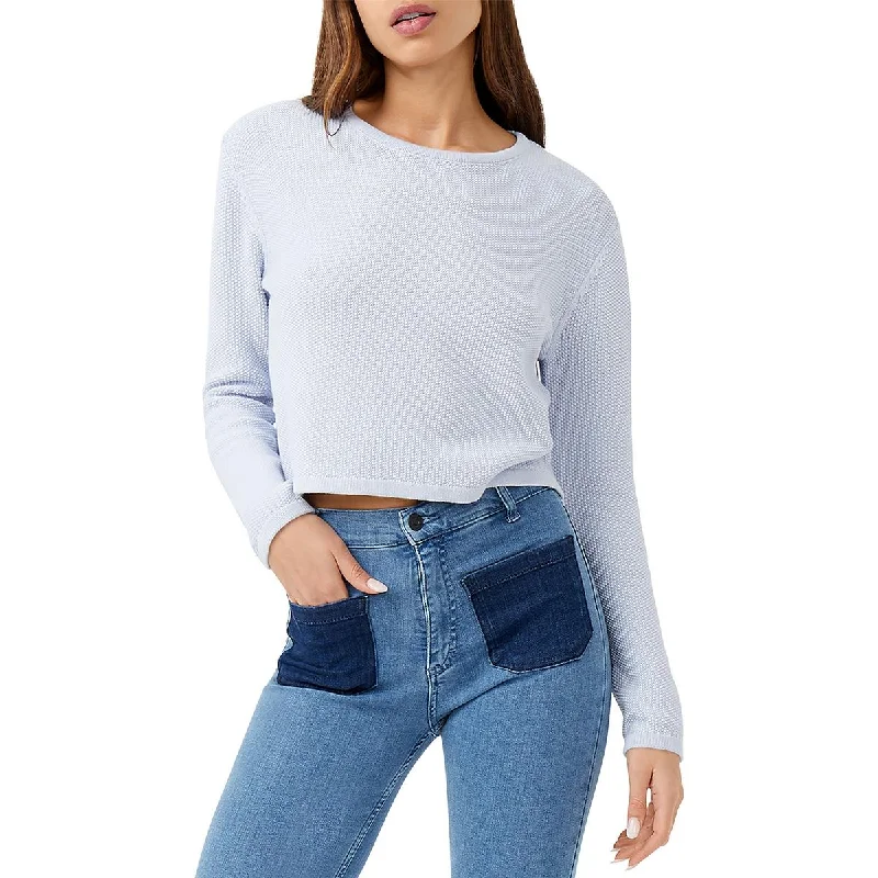 French Connection Womens Waffle Crewneck Pullover Top