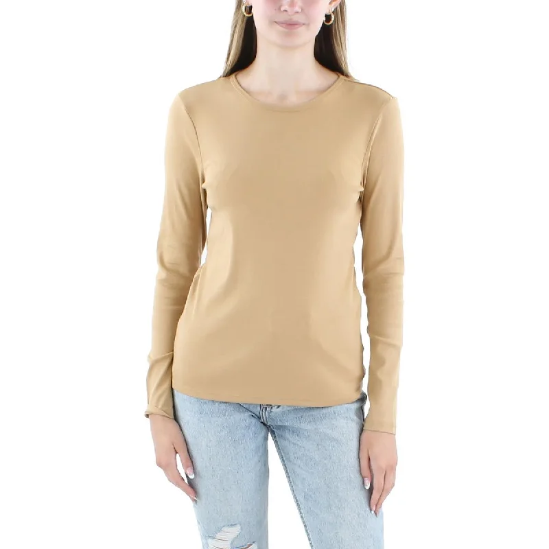 Lauren Ralph Lauren Womens Long Sleeve Tee Pullover Top