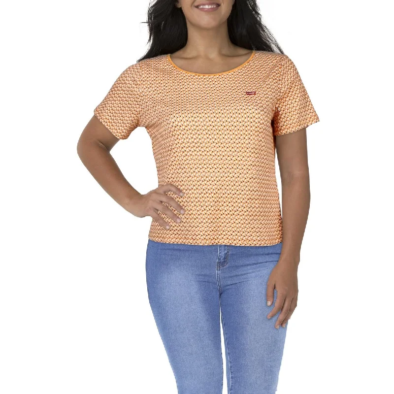 Levi's Womens Plus Ribbed Tee Pullover Top