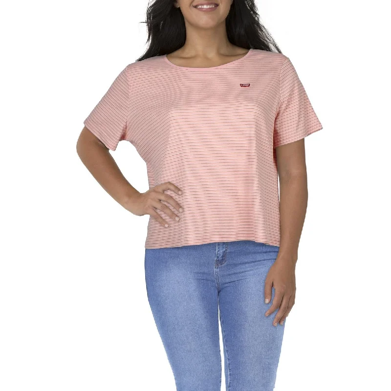 Levi's Womens Plus Striped Casual Pullover Top