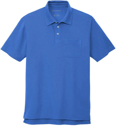 Port Authority C-FREE Cotton Blend Pique Pocket Polo