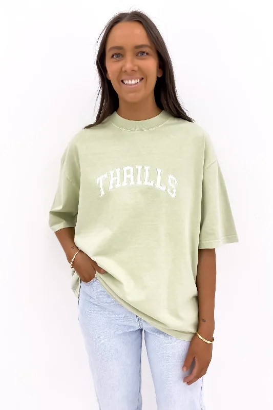 Line Up Oversized Tee Mist Green