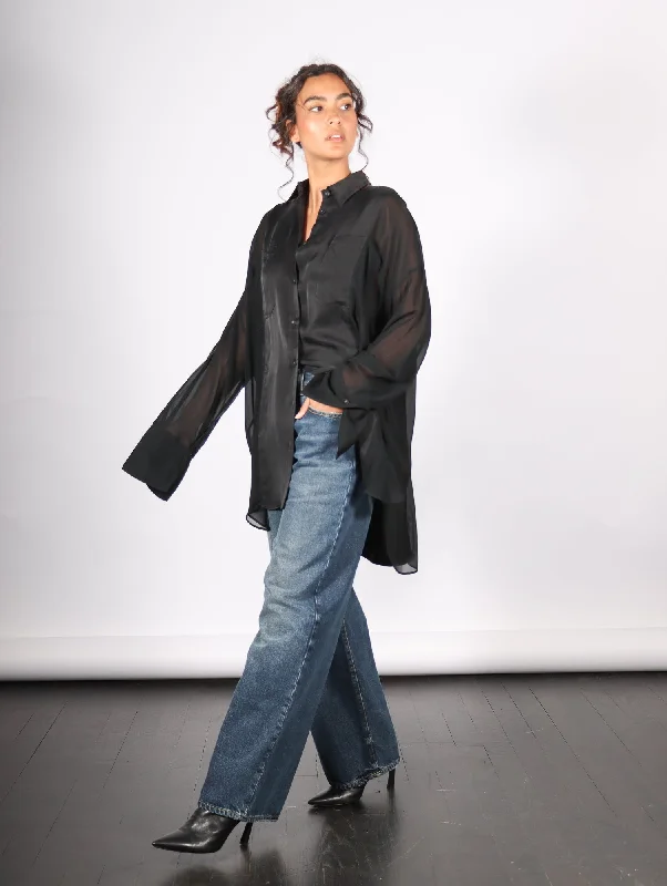 Oversized Shirt in Black by Andrea Ya'aqov