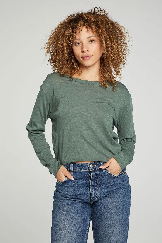 Long Sleeve Cropped Tee