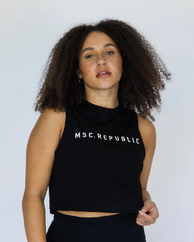 Muscle Republic | Dynamic Crop Top - Black