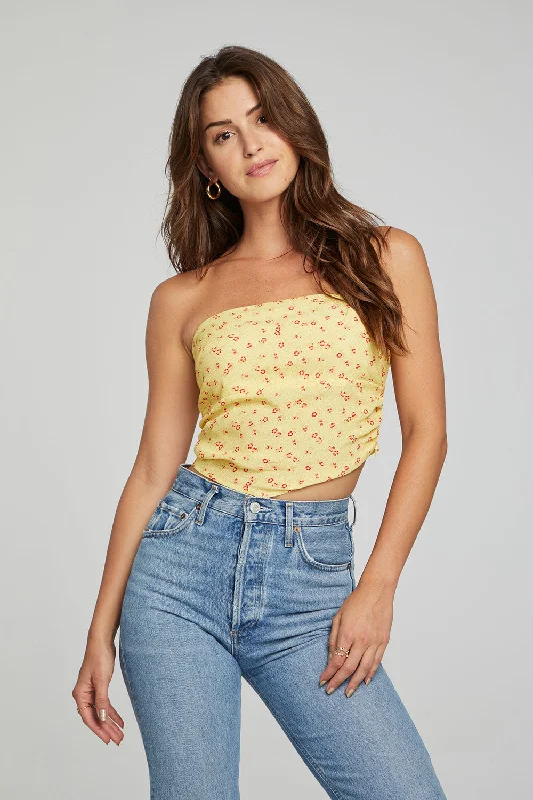 Pier Crop Top - Anise Flower