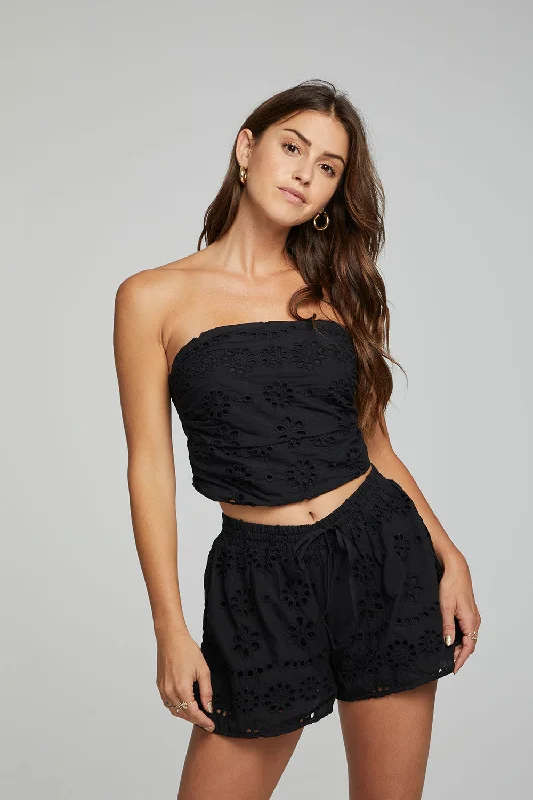 Pier Crop Top - Black Onyx