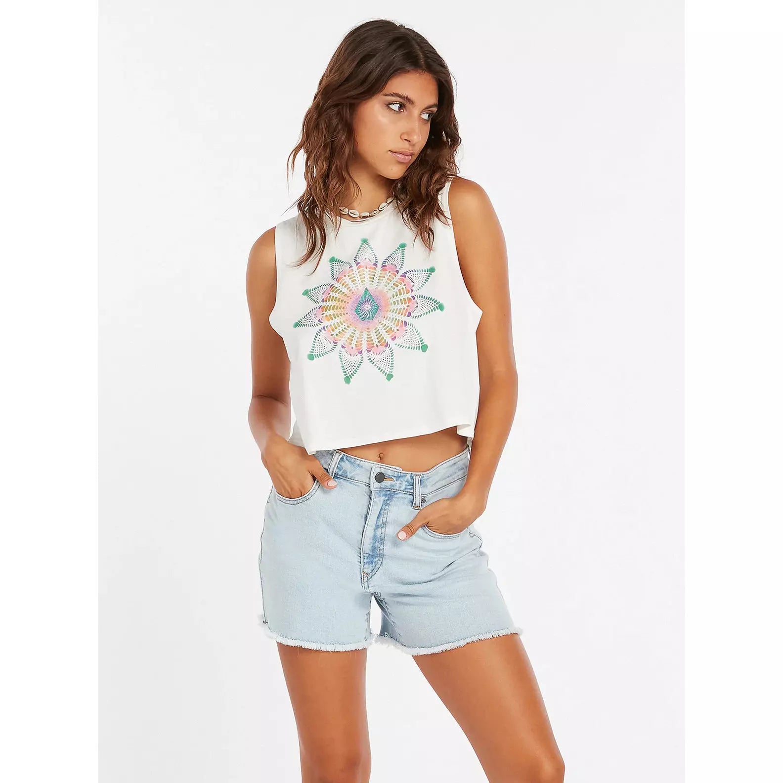 Volcom Star Shields Crop Tnk