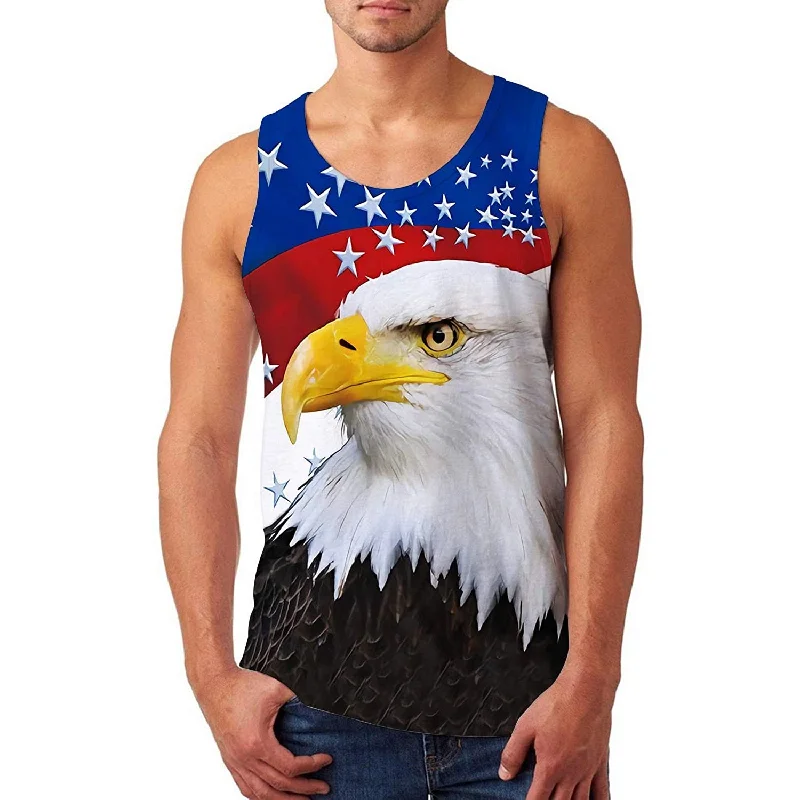 American Flag Eagle Funny Tank Top