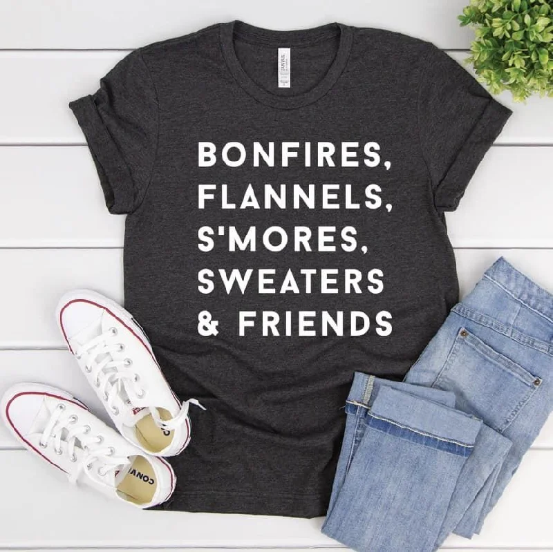 Bonfires & Flannels Graphic Tee Shirt