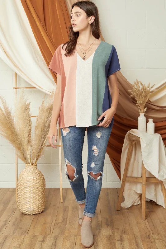 Color Block Top, Ginger