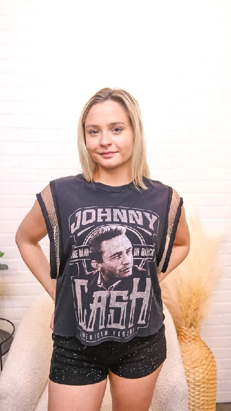 Johnny Cash Double-Sided Chain Tank