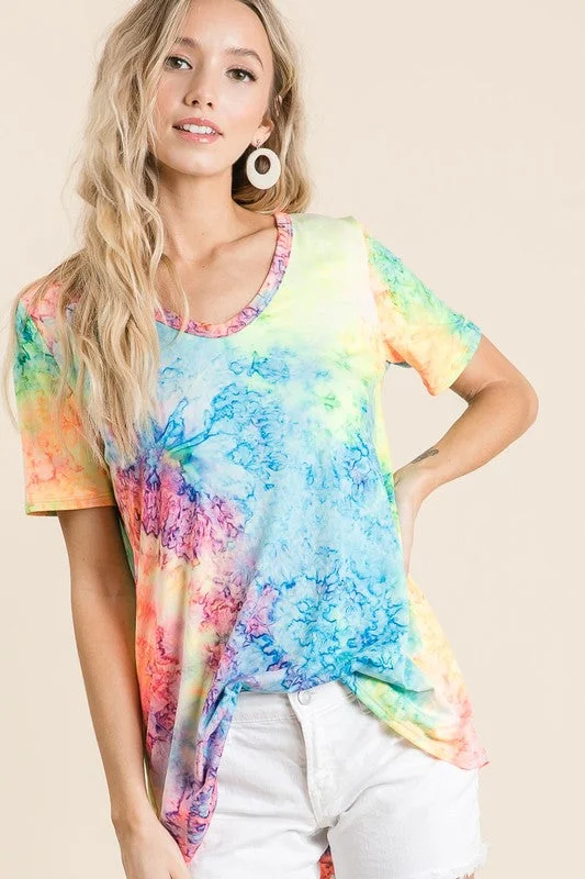 Neon Tie Dye Top