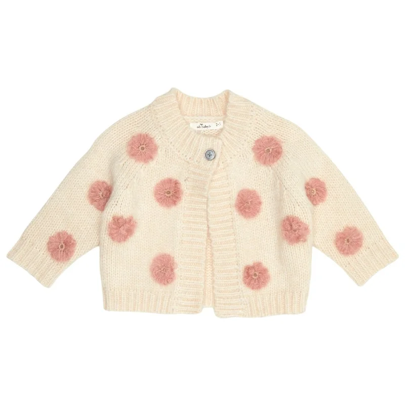 SCANDI FLORAL KNITTED CARDIGAN