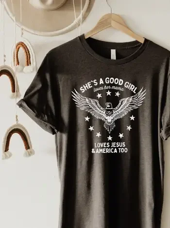 OT2203X352b Oat Collective She's A Good Girl T-Shirt