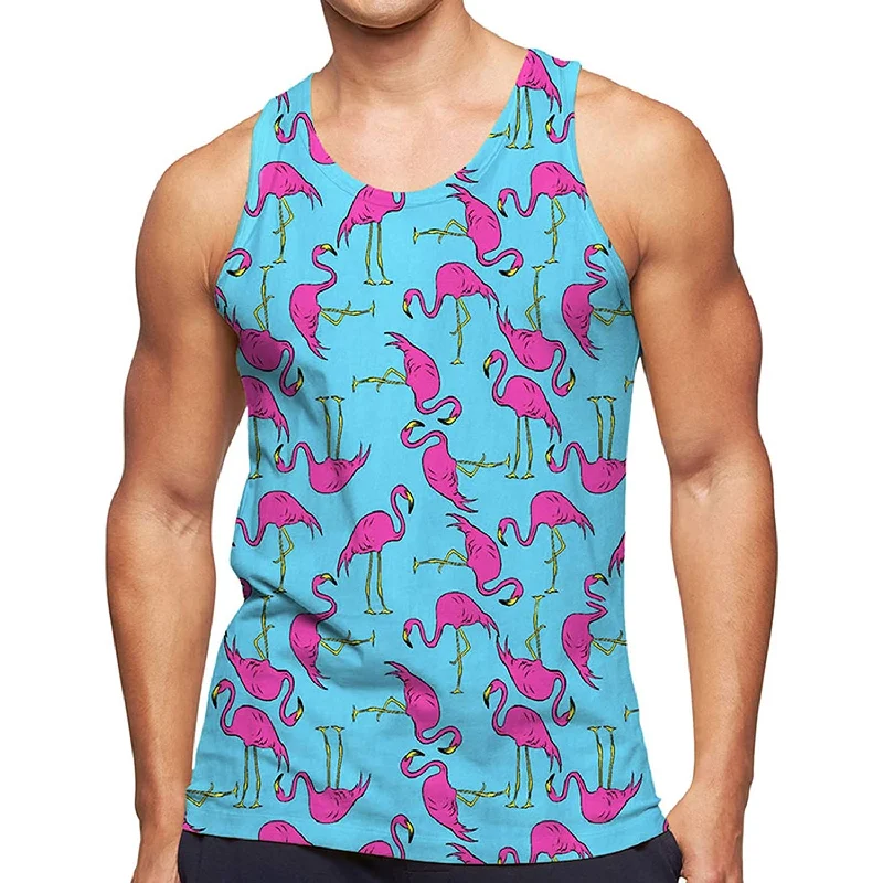 Pink Flamingo Funny Tank Top